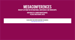 Desktop Screenshot of megaconferences.com