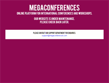 Tablet Screenshot of megaconferences.com